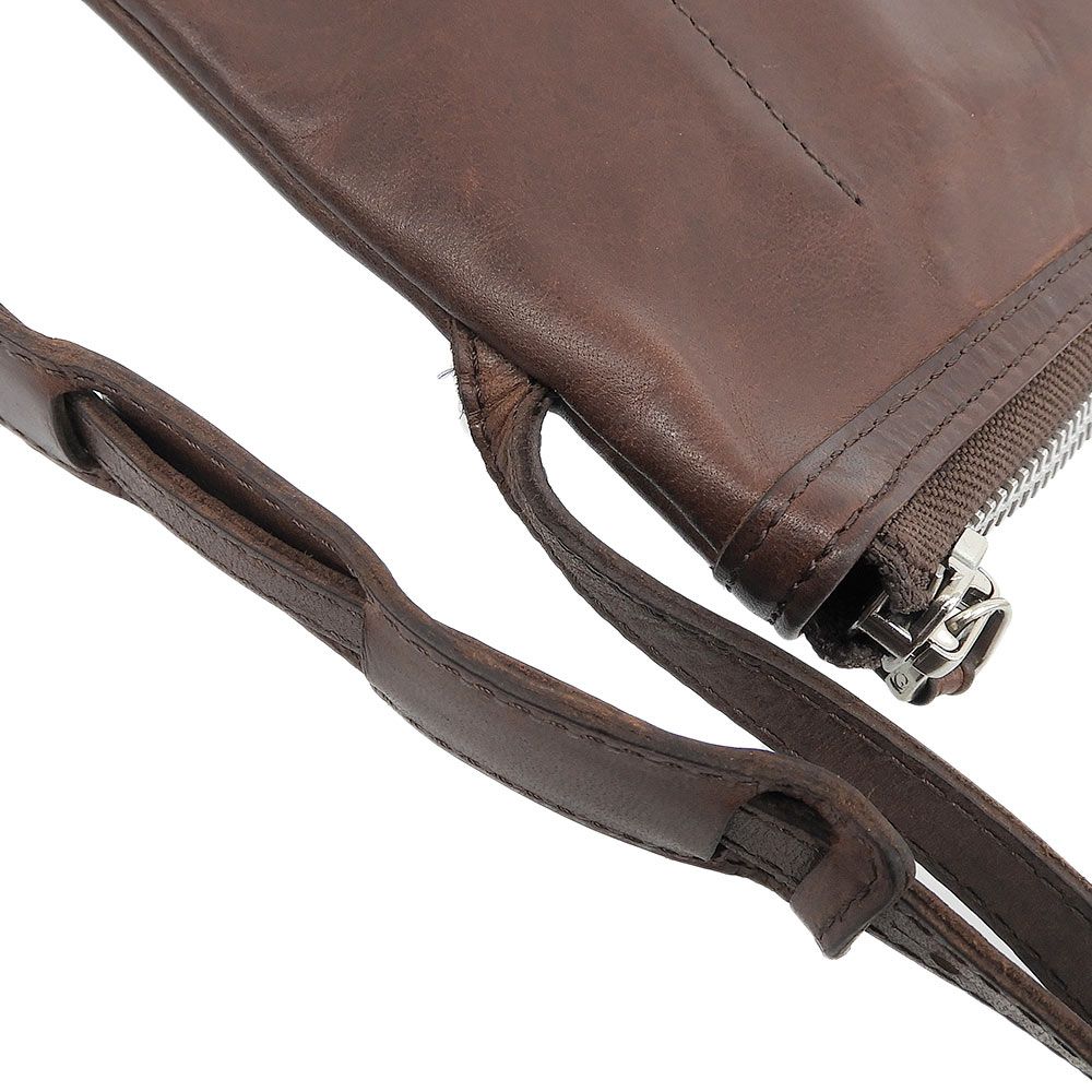 美品 ガンゾ GANZO 57826 SACCHETTO4 サケット4 サコッシュ M 馬革