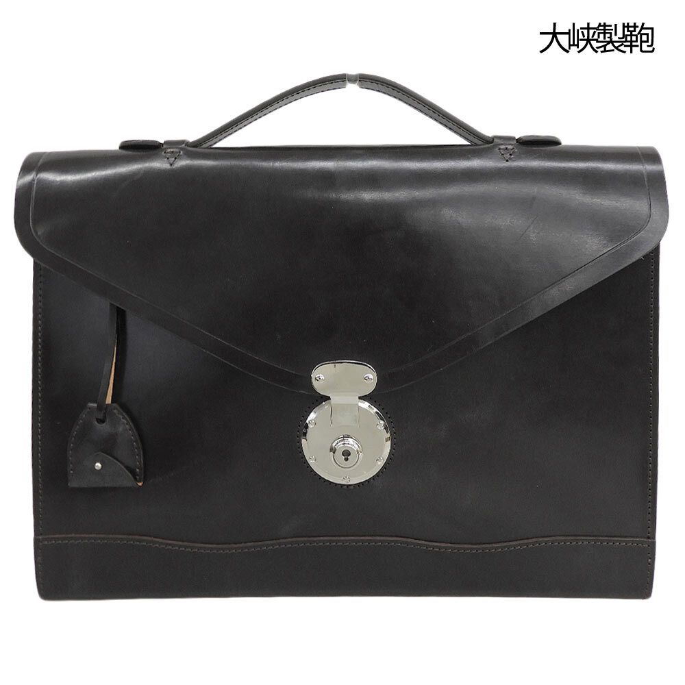 超美品 大峡製鞄 OHBA ドキュメントケース オオバセイホウ OHBA ダークブラウン 定価121000円
