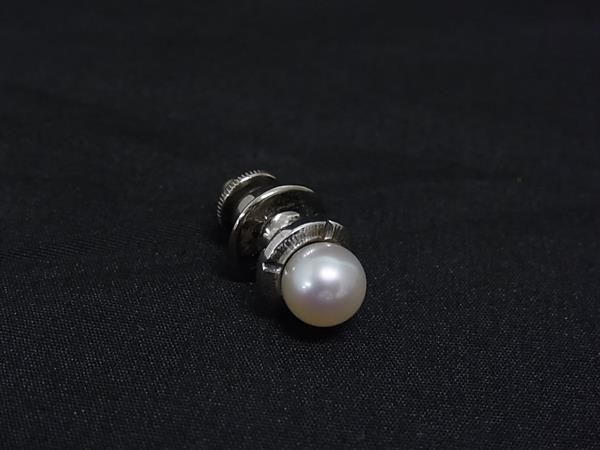 MIKIMOTO ミキモト 本真珠 アコヤ真珠 パール 約7mm SV925 ピン