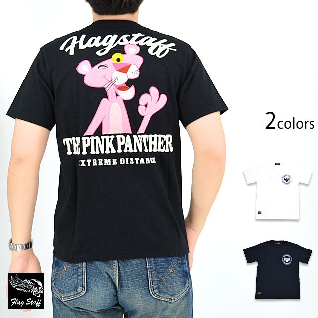 ピンクパンサー×フラッグスタッフ 半袖Tシャツ◆Flagstaff