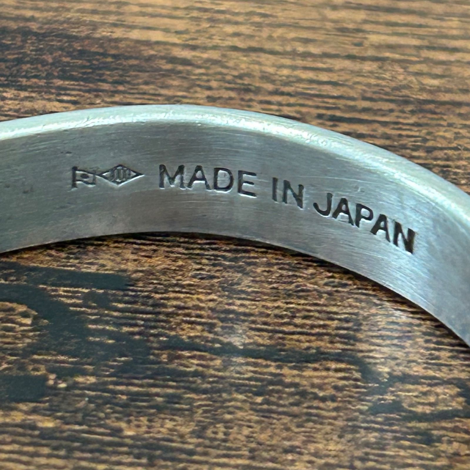 希少】M-ion 純銀1000刻印 日本製ヴィンテージバングル シルバー