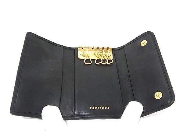 miumiu ミュウミュウ マテラッセ レザー 5連 キーケース 鍵入れ
