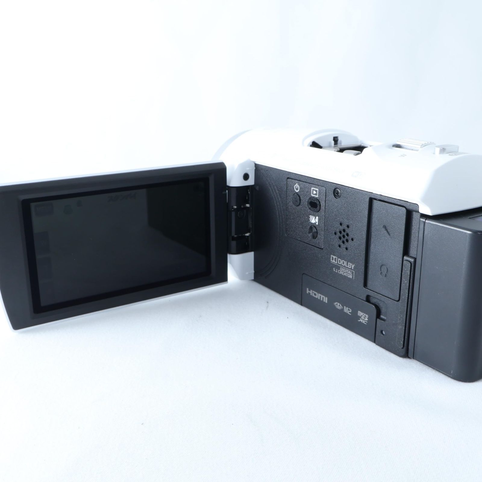 良品】SONY(ソニー) ビデオカメラ Handycam HDR-CX680 ホワイト 内蔵