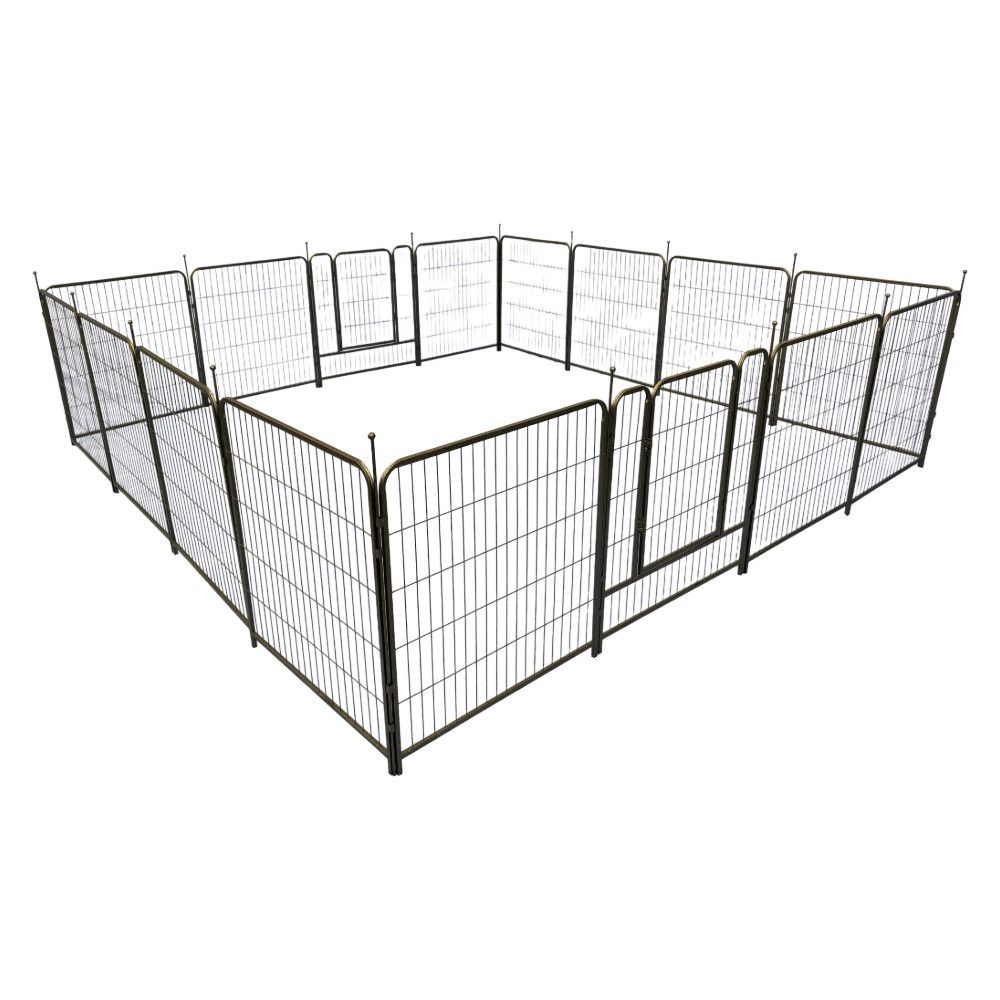 DOGWooFドッグサークル ドッグフェンス 大型犬 金属製 多頭飼い 屋内