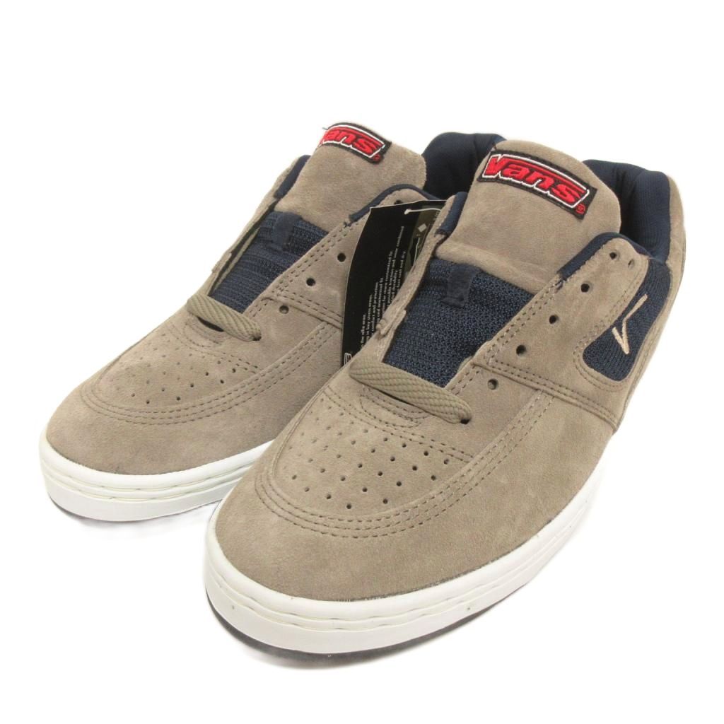バンズ VANS タグ付き ヴィンテージ 90s DNA スニーカー スケートシューズ スエード 10 紺 ネイビー ベージュ
