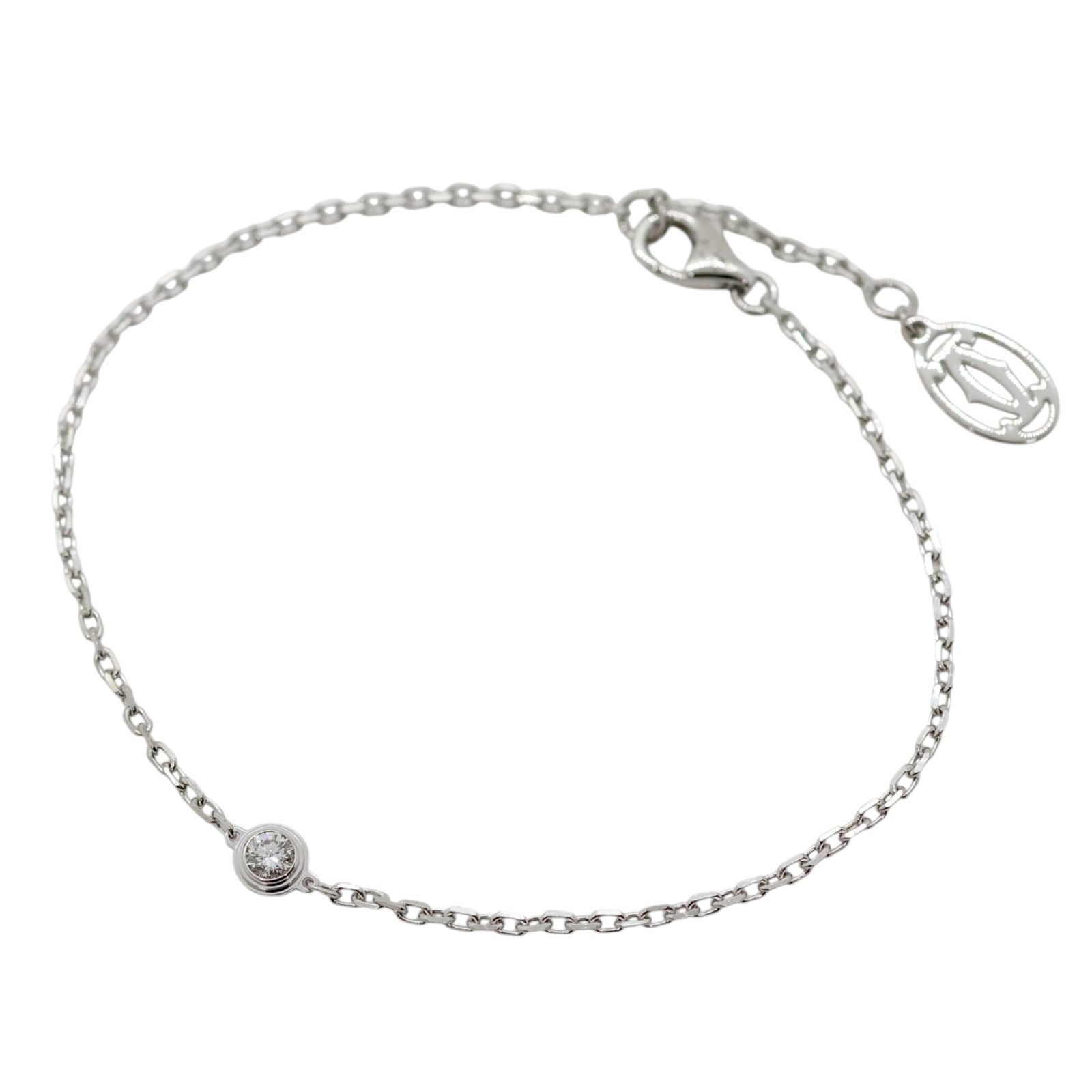 Cartier カルティエ ダムール ブレスレット SM ダイヤ K18WG 99,000円