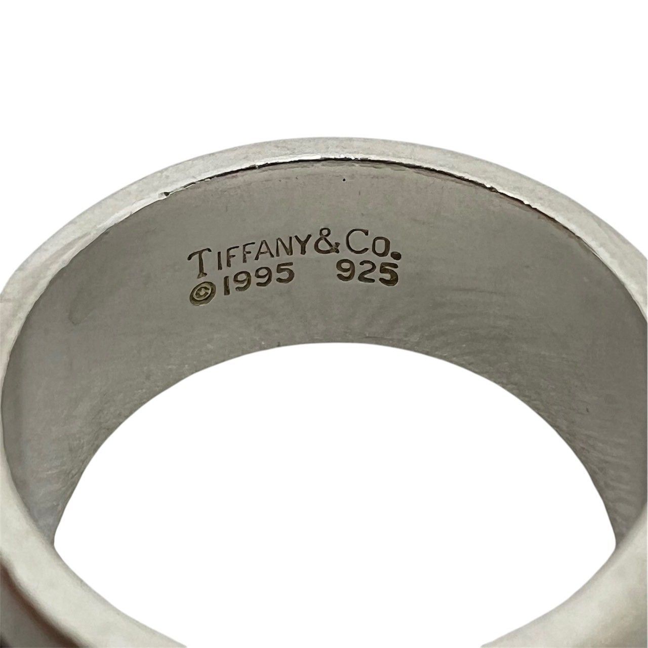 極 美品 TIFFANY&Co. ティファニー グルーブド ダブルライン リング