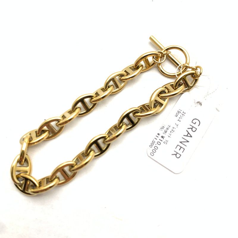 【中古美品】 GRANER グランナー ブレスレット YG 19cm アクセサリー 【192-260715-io-05-fuzh】