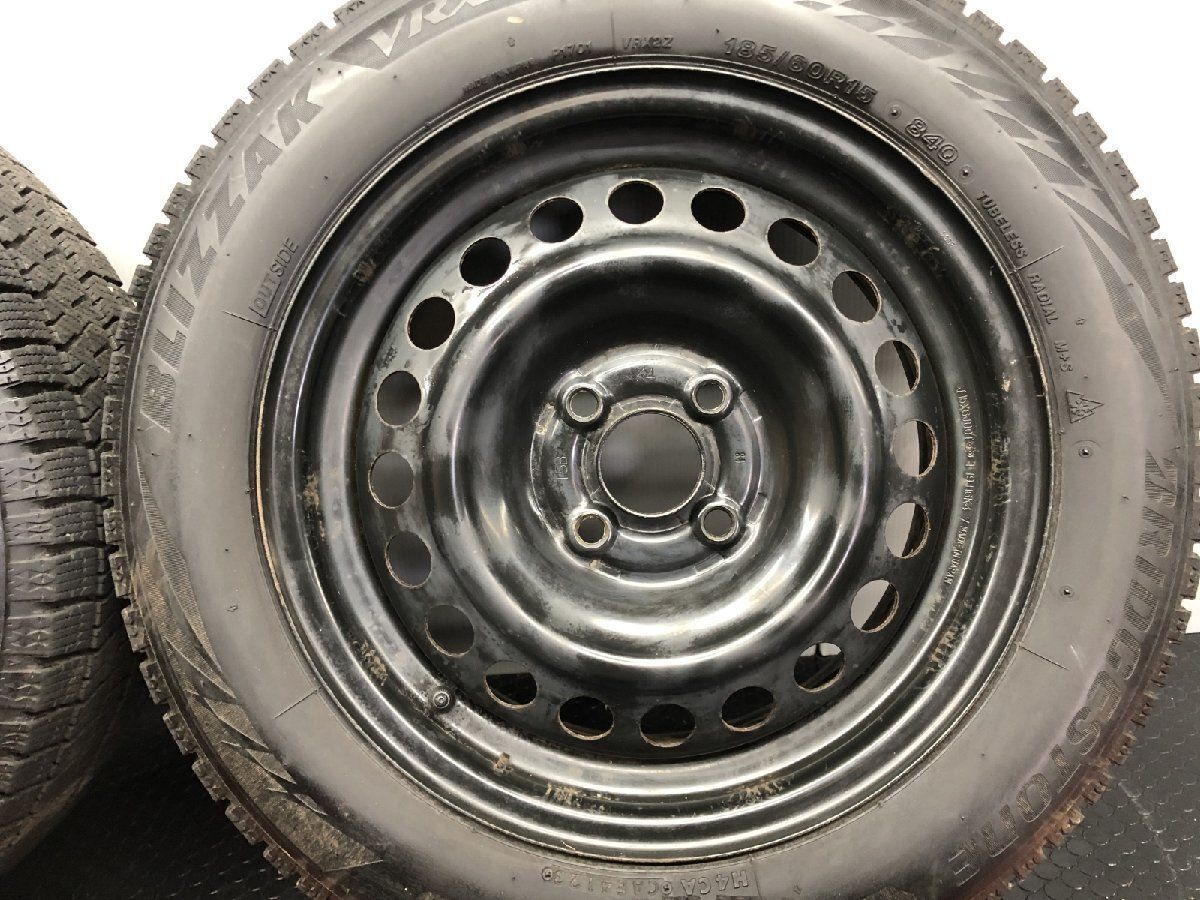 BS BLIZZAK VRX2 185/60R15】スタッドレス【HONDA 純正ホイール 15 