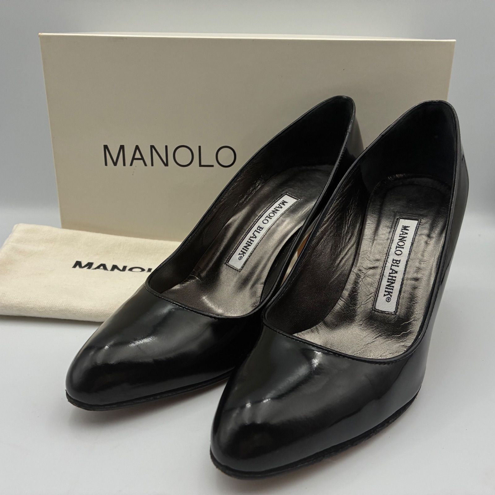 ブランド別 マノロブラニク MANOLO BLAHNIK パンプス エナメル