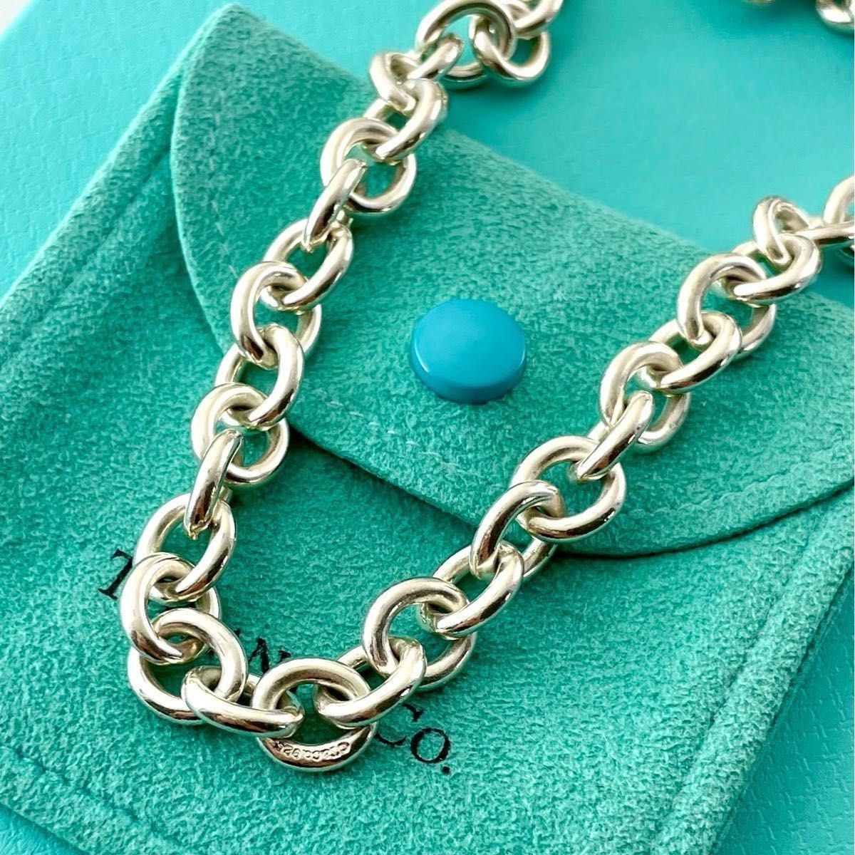 ティファニー TIFFANY ドーナツ リンクチェーン ネックレス 51cm ティファニー ドーナツ リンク チェーン チョーカー ネックレス BDI1fe