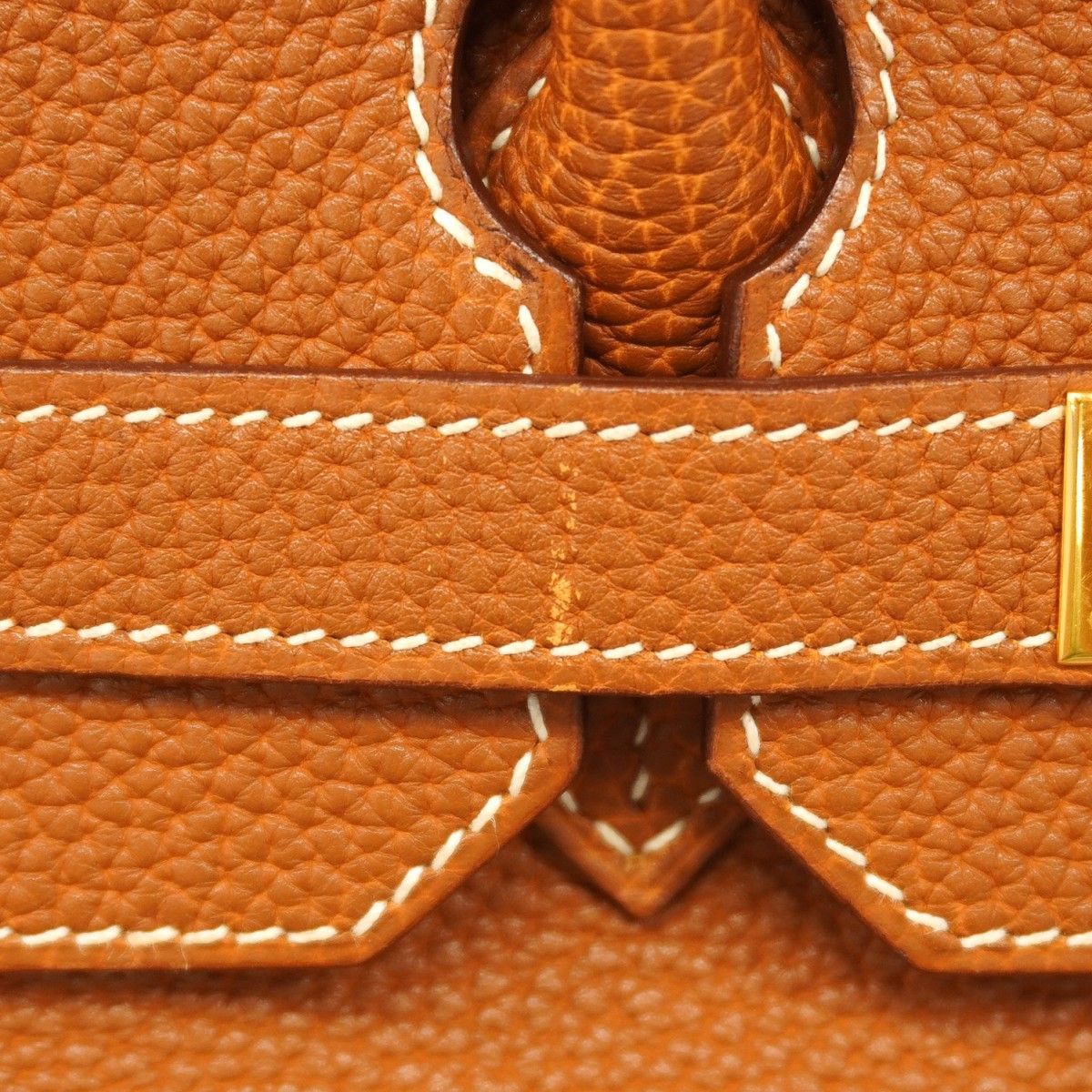 【6gc2529-h】エルメス ハンドバッグ バーキン35 トゴ ゴールド ゴールド金具 □H刻印【中古】レディース