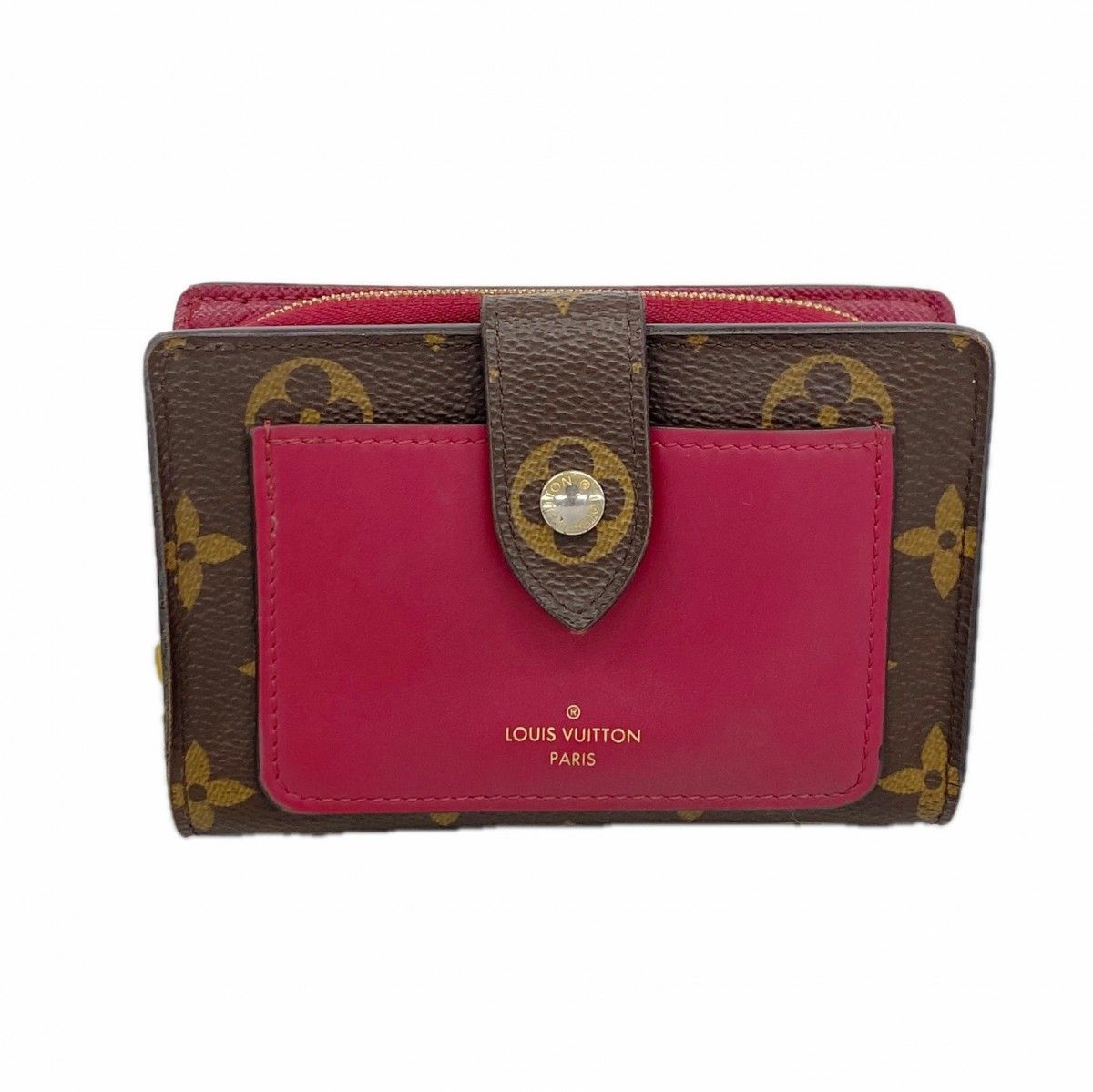 【6gc2780】ルイヴィトン 財布 モノグラム ポルトフォイユジュリエット M69433 フューシャ【中古】レディース