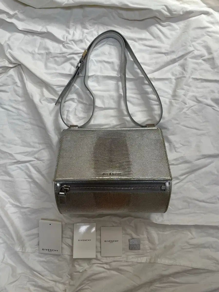 200万円台 フルセット) Givenchy ジバンシィ パンドラボックス シルバー クロス ショルダーバッグ バッグ