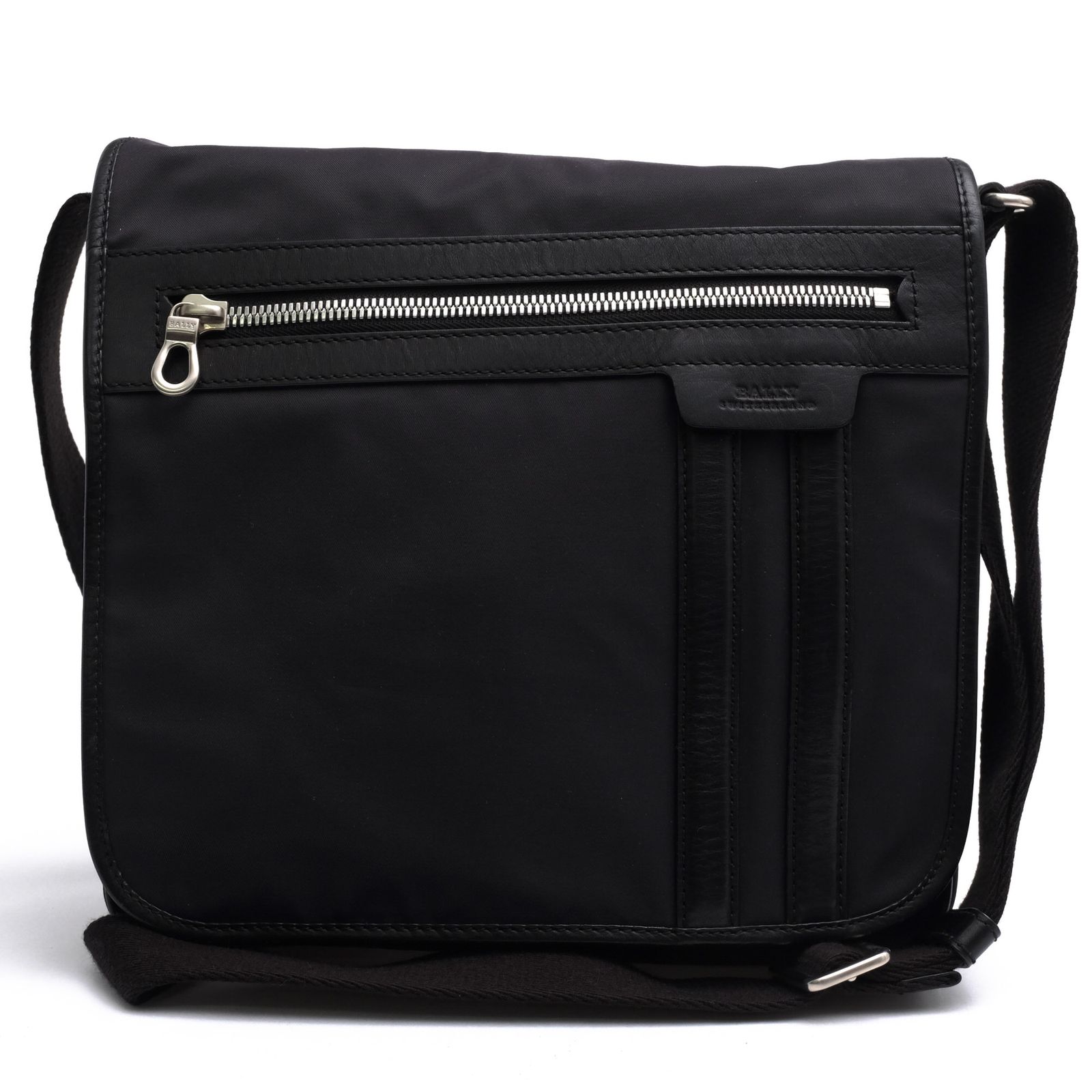 バリー／BALLY バッグ ショルダーバッグ 鞄 メンズ 男性 男性用 ナイロン レザー 革 本革 ブラック 黒 OSLO-SM トレインスポッティングストライプ メッセンジャーバッグ