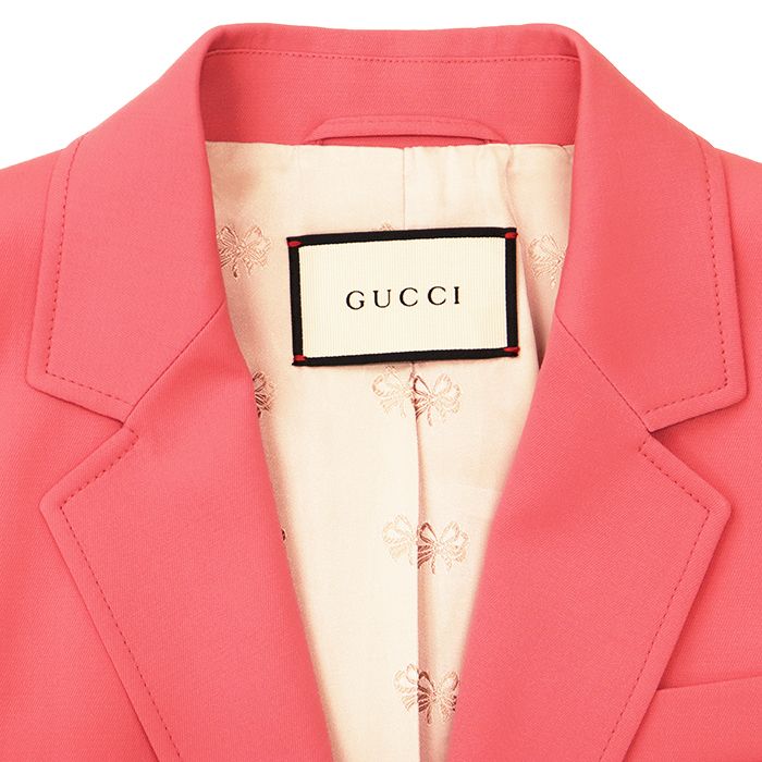 GUCCI - 美品 グッチ GUCCI シルク混 テーラードジャケット 36 新品同様】GUCCI 2016 S/S Cruise グッチ テーラードジャケット サイズ
