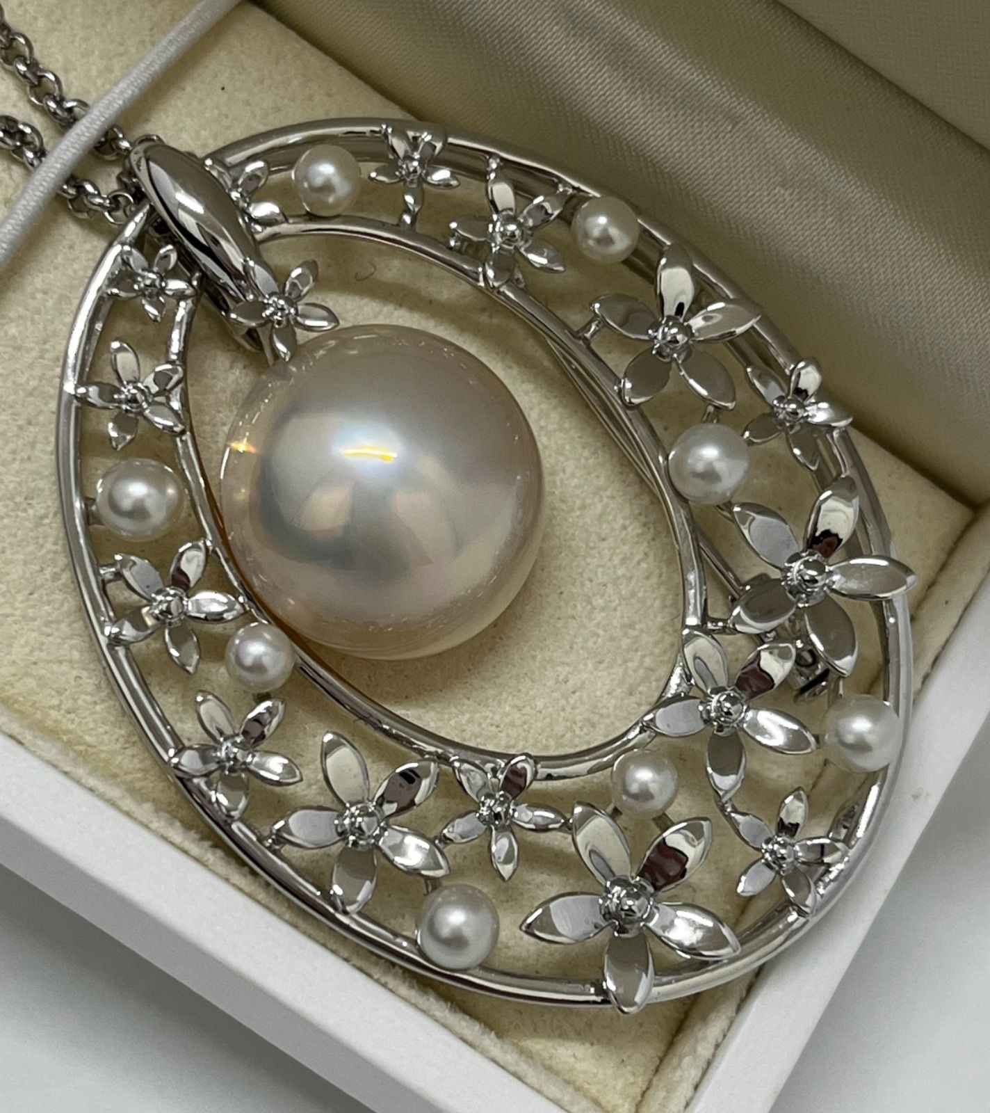 TASAKI タサキ ネックレス ブローチ マベパール 真珠 シルバー 925