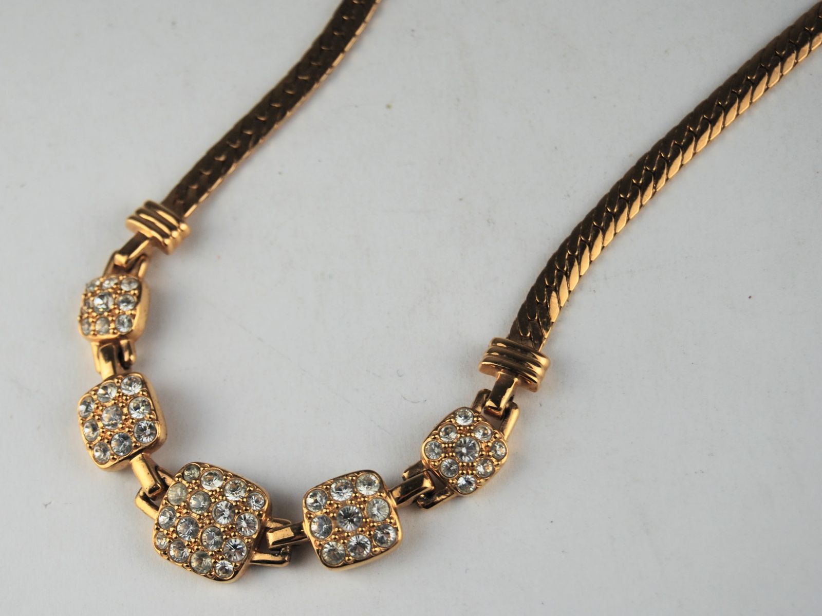 【USED/B】SWAROVSKI スワロフスキー ネックレス 1990年代 ヴィンテージ ゴールドカラー