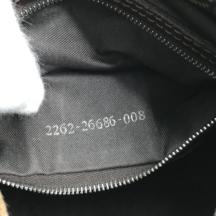 美品 FENDI フェンディ ズッカ キャンバス レザー ショルダー ワン