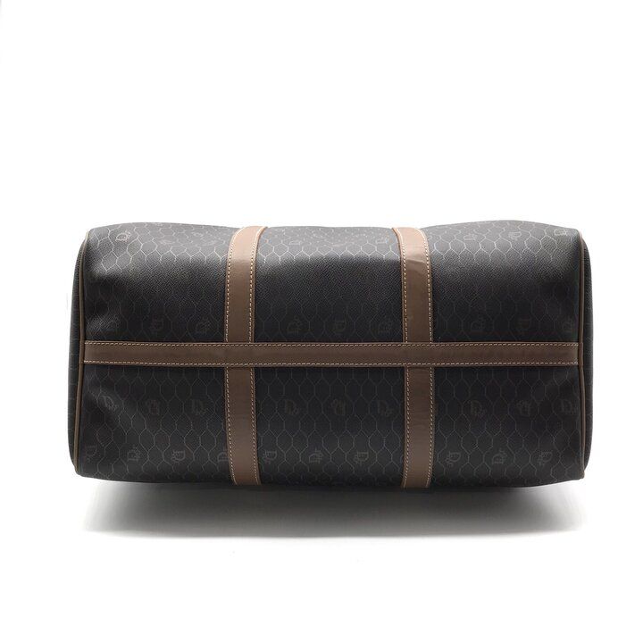 良品 Christian Dior ディオール ハニカム PVC ハンド ボストン バッグ ブラウン ブランド 鞄 BAG ファッション r2040