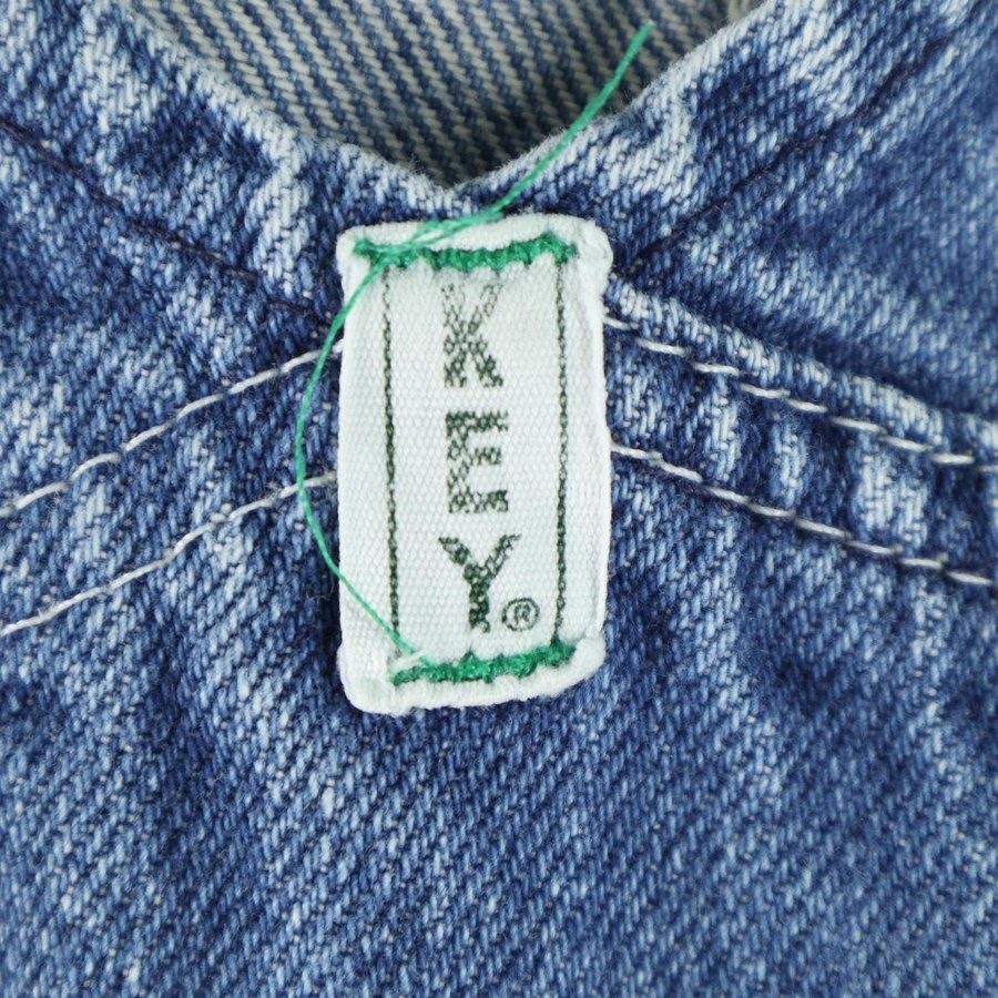 大きいサイズ メンズW46 キー KEY デニム オーバーオール 実寸ウエスト