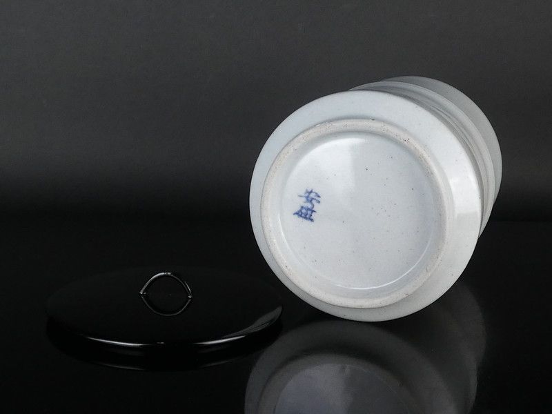 韓国人間国宝 安東五 作 竹文 水指 共箱 保証品 焚川窯 /R782(J-4