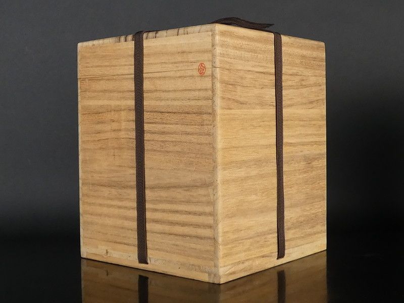 韓国人間国宝 安東五 作 竹文 水指 共箱 保証品 焚川窯 /R782(J-4