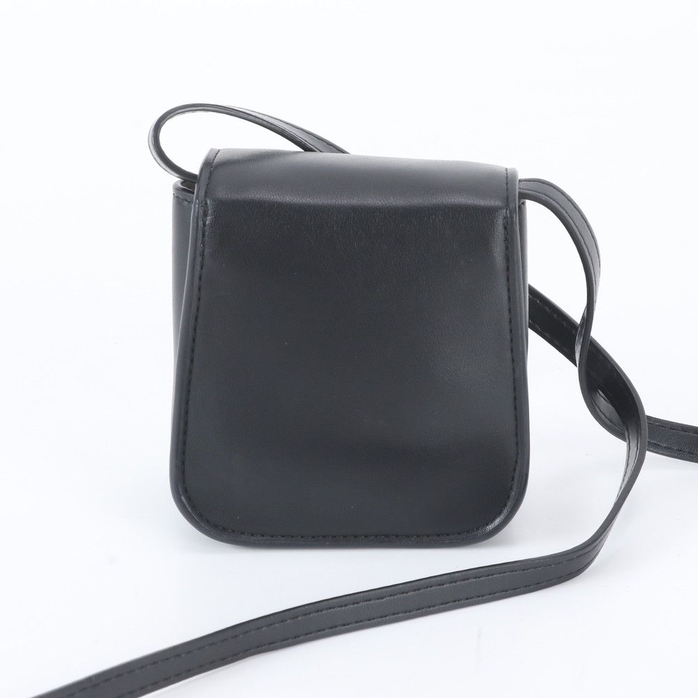 極美品 ステラマッカートニー フラップ レザー ショルダーバッグ 斜め