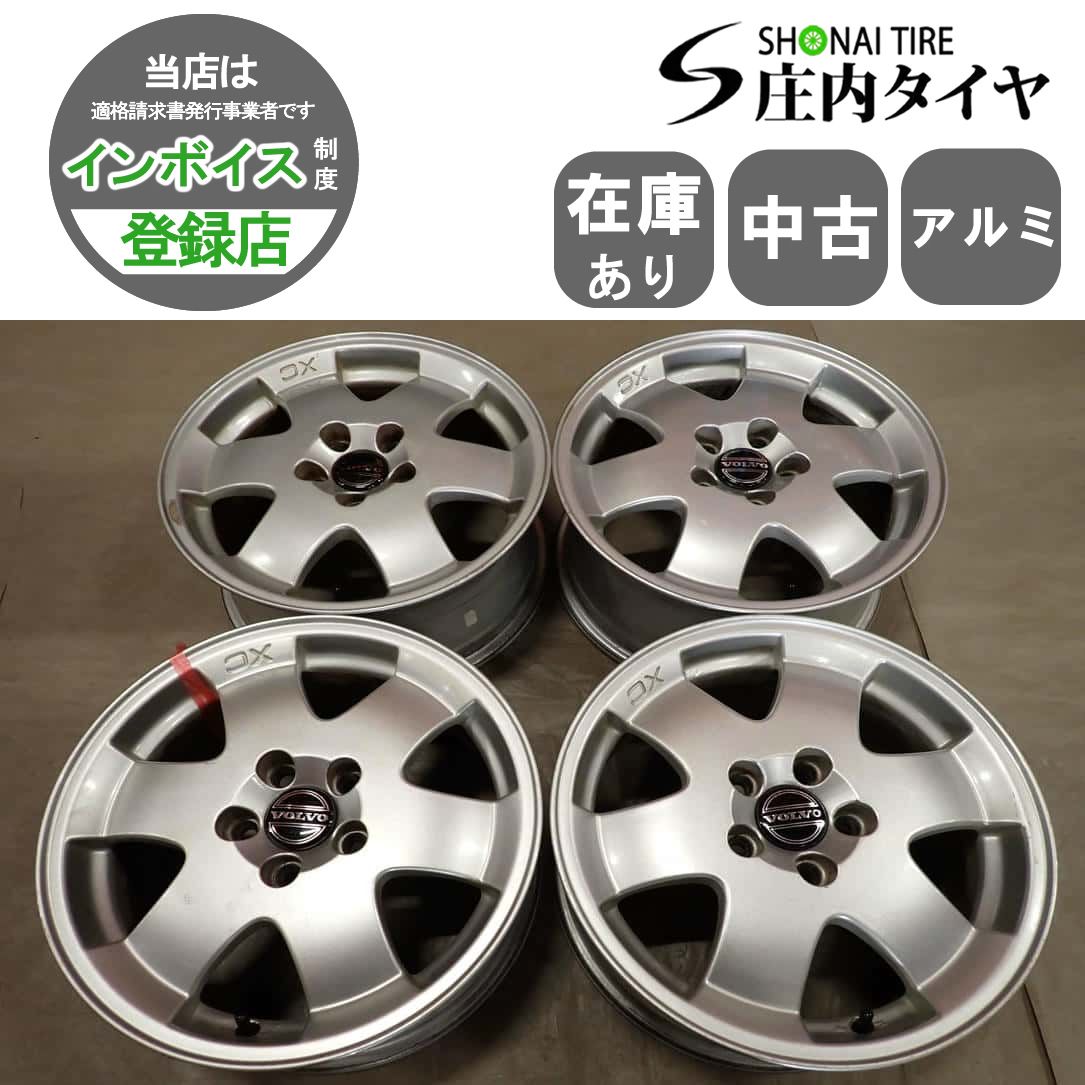 4本 会社宛 送料無料 16×7J ボルボ 純正 純正戻し アルミ ホイール 5穴 PCD 108mm +47 ハブ径 65mm V60 V70 店頭交換OK！ 特価！ NO,I6600
