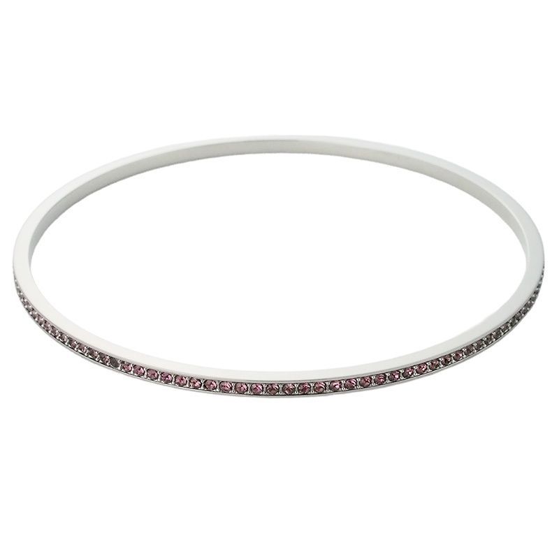 スワロフスキー SWAROVSKI ブレスレット バングル ピンク 未使用品 1121063