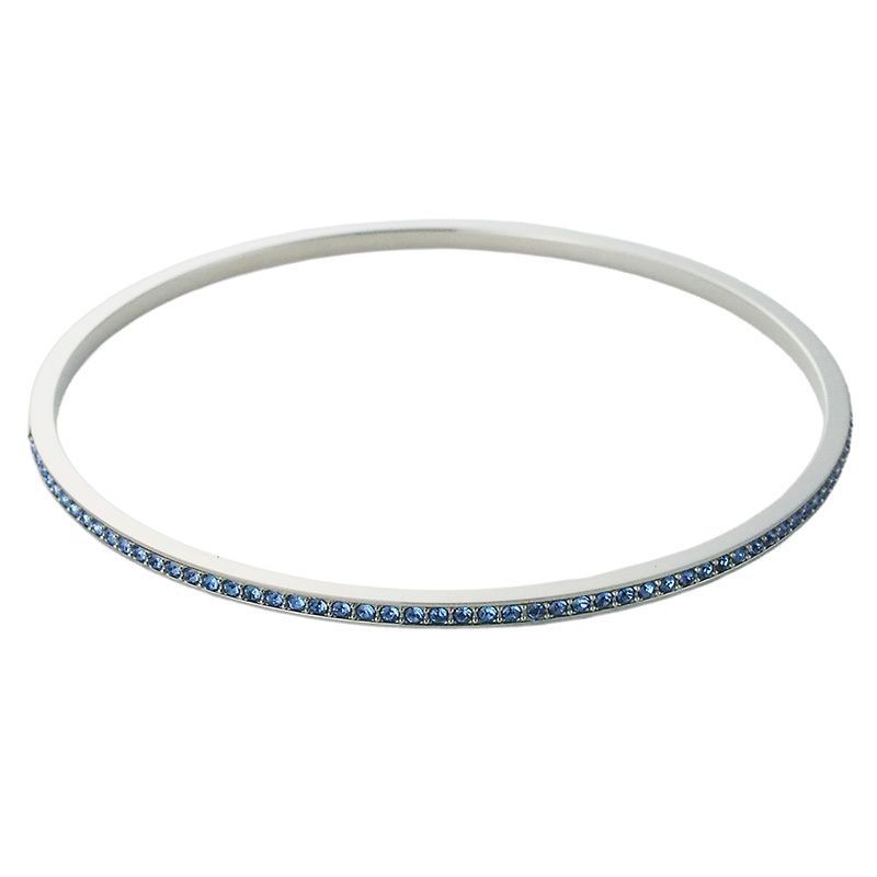 スワロフスキー SWAROVSKI ブレスレット バングル ブルー 未使用 1121062