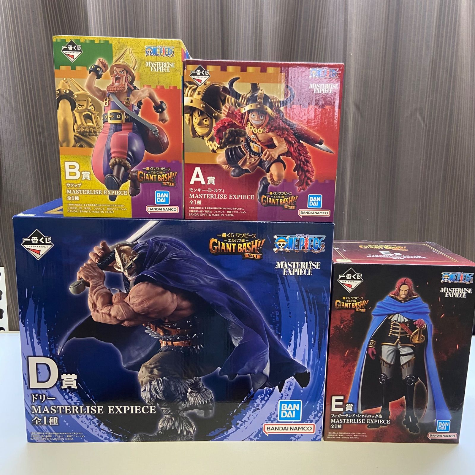 一番くじ ワンピース エルバフ編 GIANT BASH‼ vol.1 フィギュア 4点