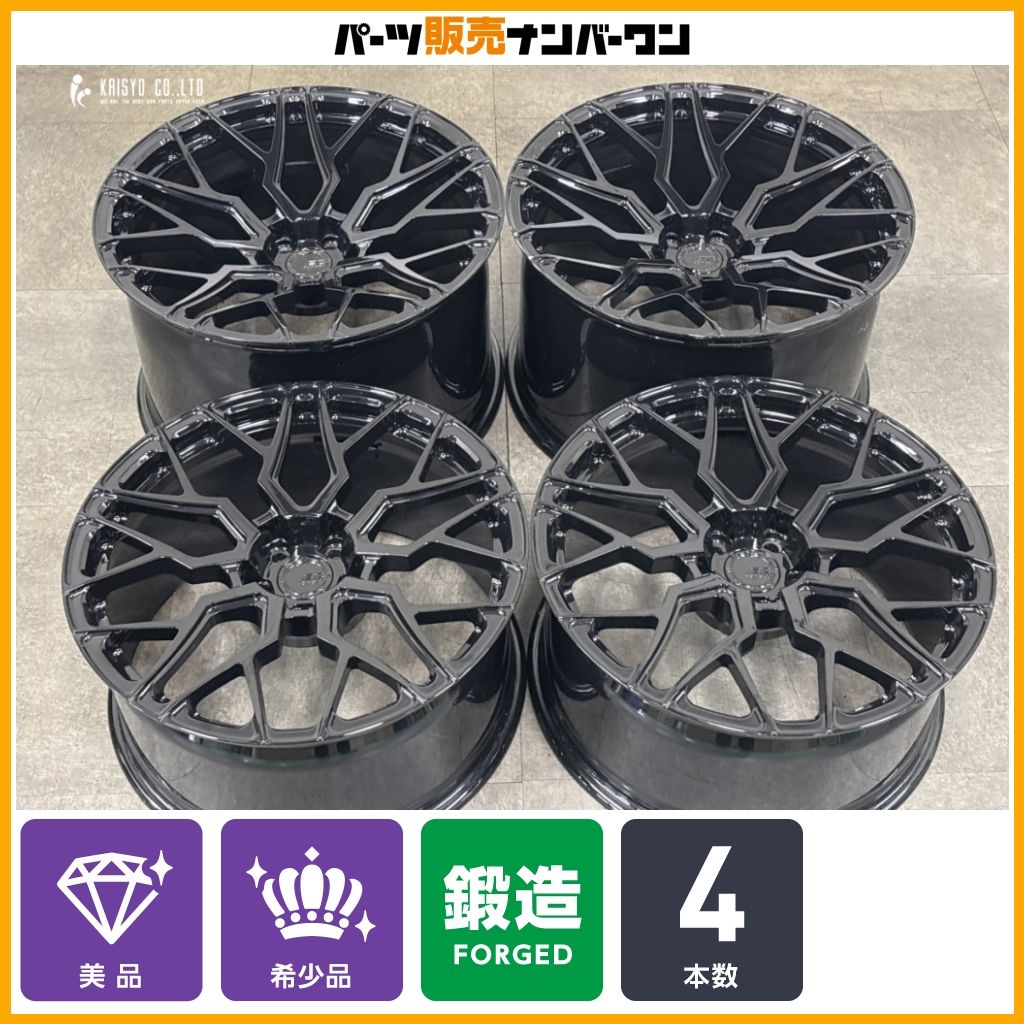 【鍛造 美品】BC FORGED KL52 19in 9.5J+34 20in 12J+27 PCD112 ハブ径57.1mm グロスブラック 4本 マクラーレン720S McLaren BCフォージド
