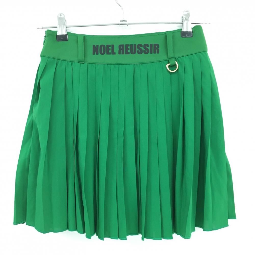 NOEL REUSSIR プリーツスカート グリーン サイズ0 超美品】ノエルレウシール プリーツスカート グリーン 内側インナー
