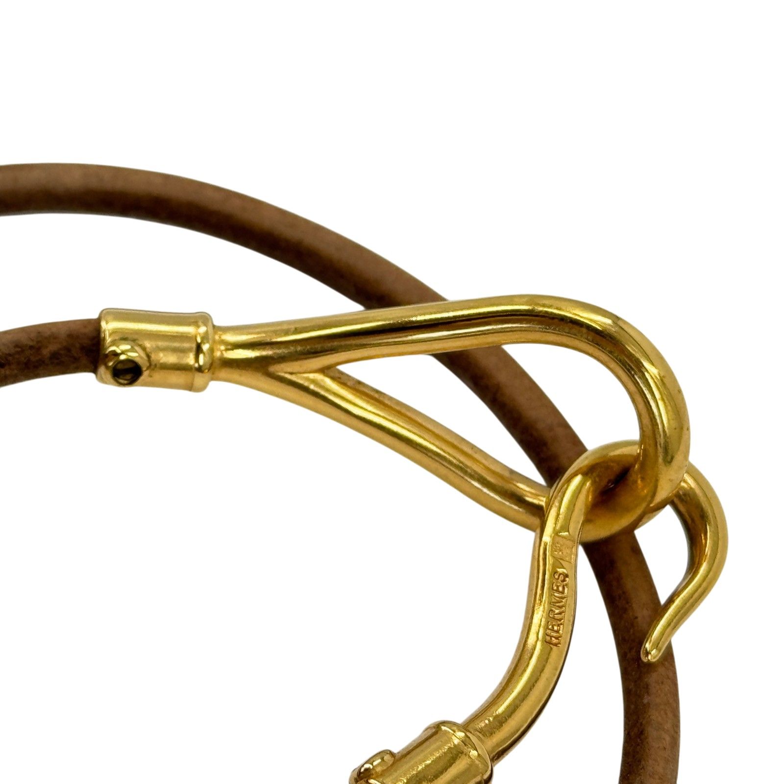 HERMES ジャンボレザー ブラウン ブレスレット チョーカー 