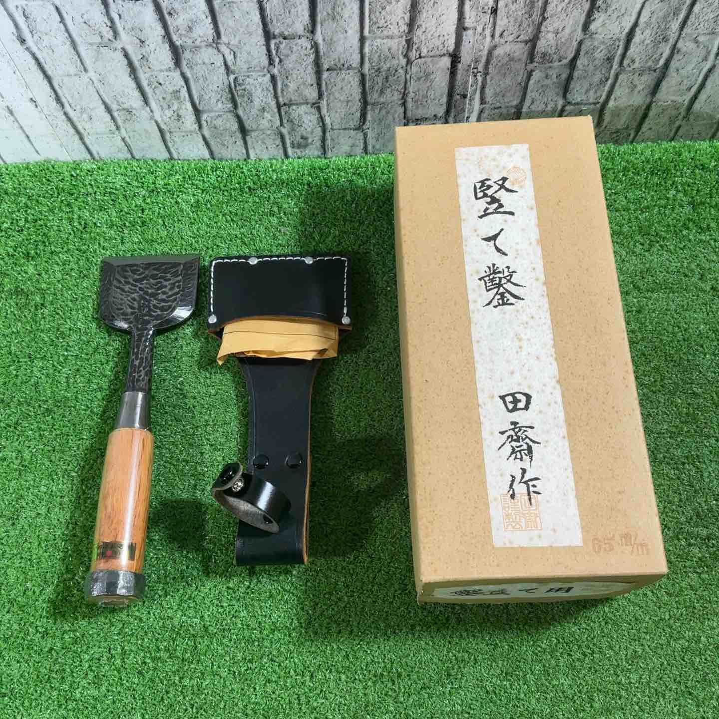 【未使用品】田齋作 竪て鑿 風雪 65mm 【川口店】