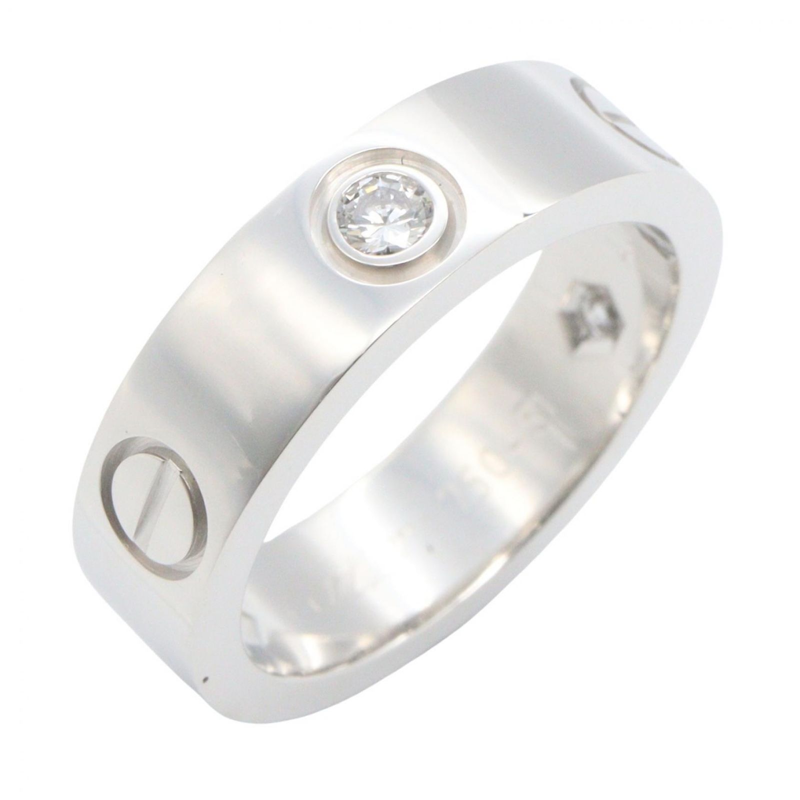 カルティエ CARTIER リング・指輪 ラブリング 3PD B4032500 K18WG（ホワイトゴールド） ダイヤモンド ラブリング 3PD レディース Used A