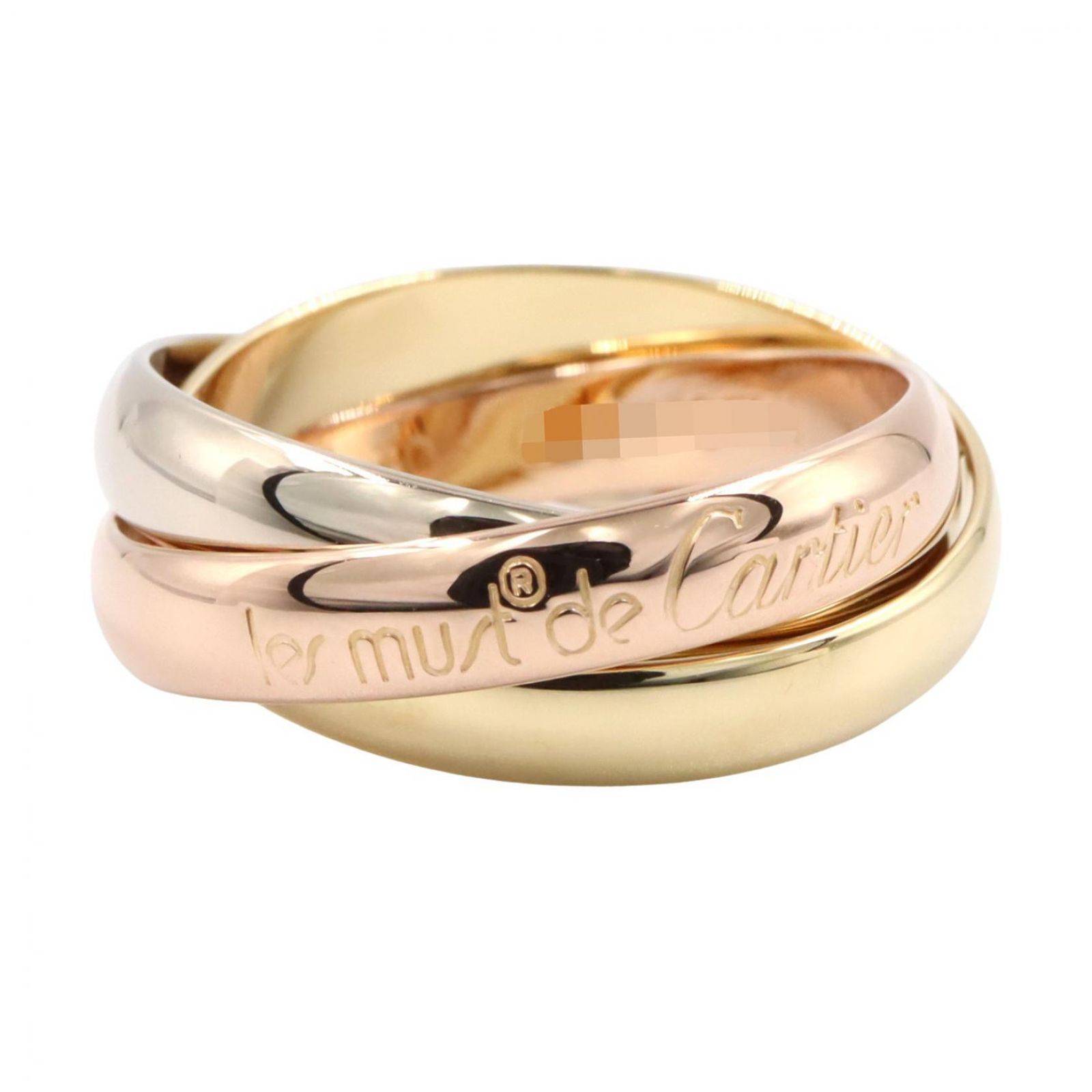 カルティエ CARTIER リング・指輪 トリニティリング K18（イエローゴールド） K18WG（ホワイトゴールド） トリニティリング レディース Used A