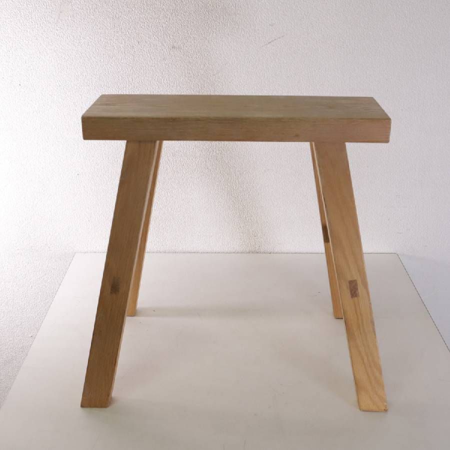 廃盤品　無印良品　無垢材ベンチ・オーク材・小 MUJI 無印良品 オーク無垢材 ベンチ 小 幅45cm 廃盤 オーク材は残念