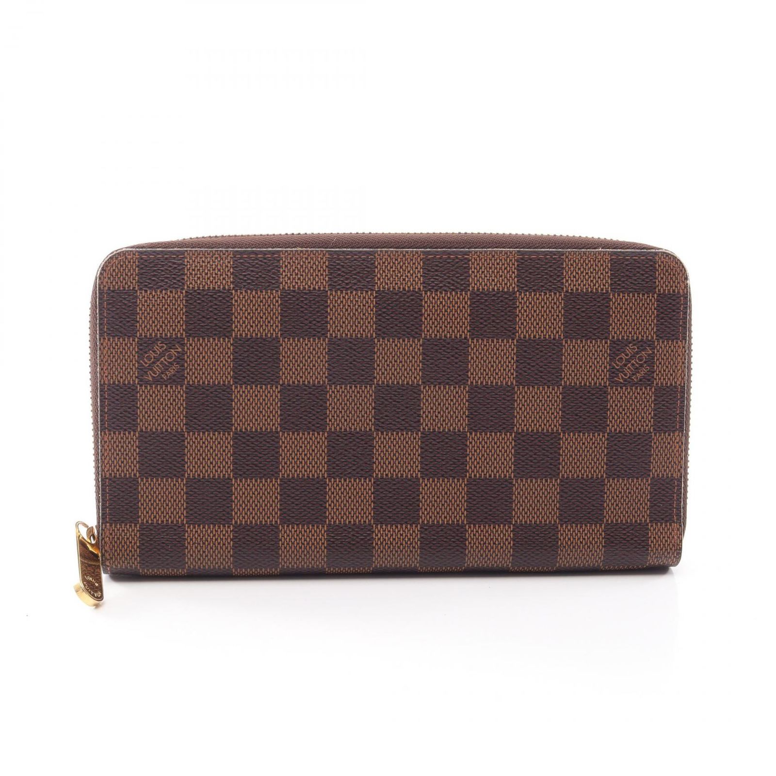 ルイ・ヴィトン LOUIS VUITTON ラウンド長財布 ジッピーオーガナイザー ダミエエベヌ N60003 レザー ジッピー・オーガナイザー ユニセックス Used B
