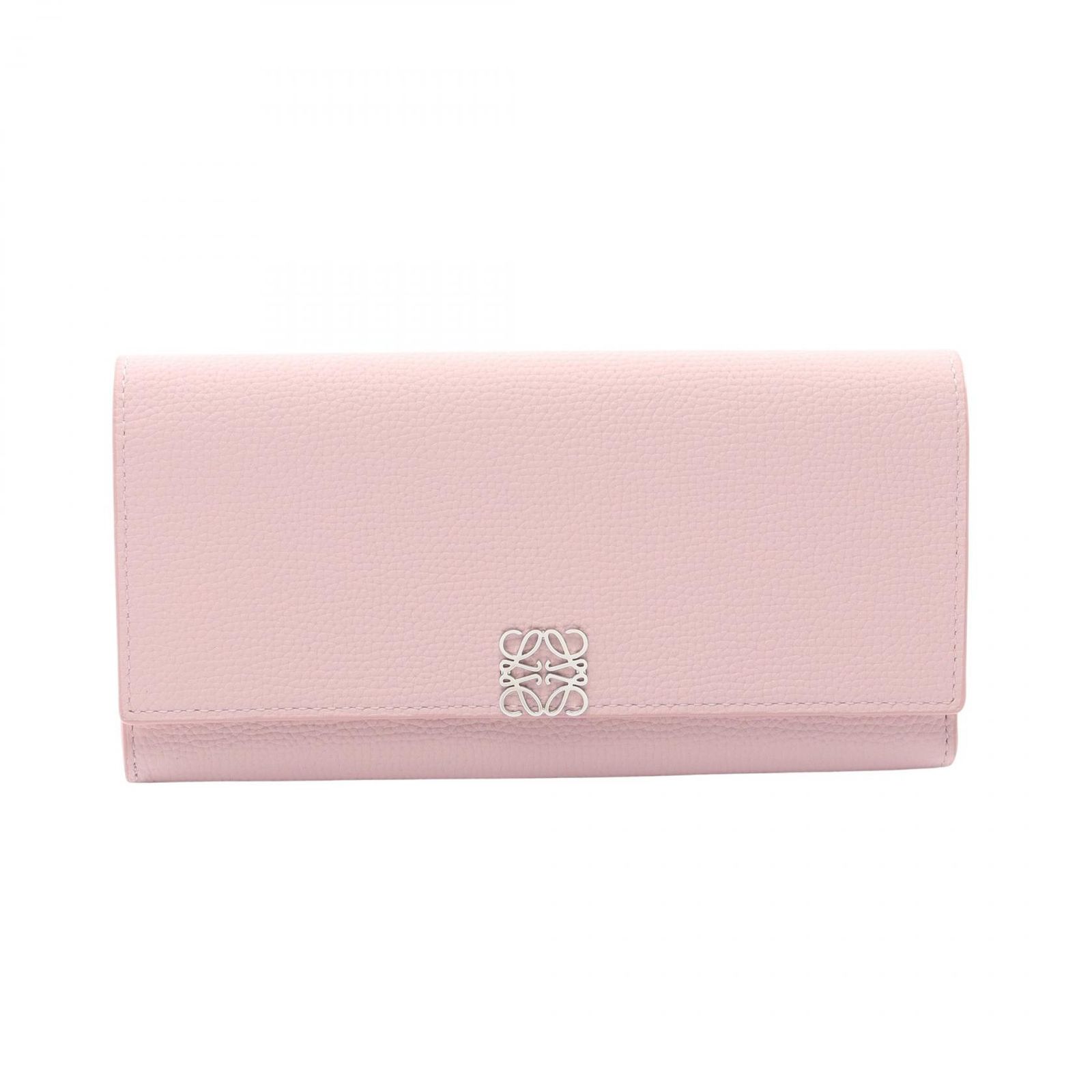 ロエベ LOEWE 二つ折り長財布 アナグラム コンチネンタル C821ACWX07 サクラピンク レザー アナグラム コンティネンタル ウォレット レディース Used A