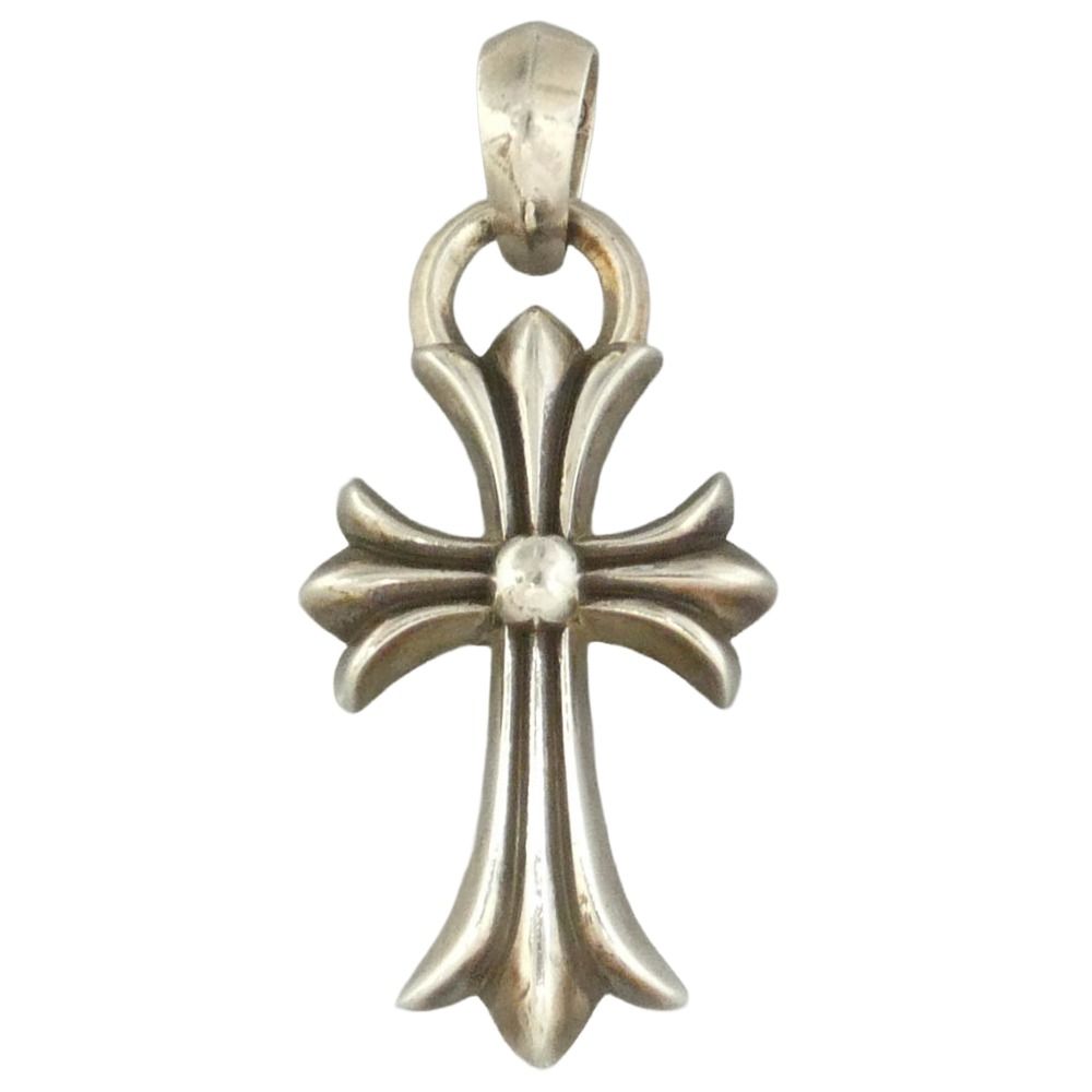 CHROME HEARTS クロムハーツ（原本無） CH CRS SML W BALE スモールCHクロス Wベイル ペンダントトップ シルバー系【中古】