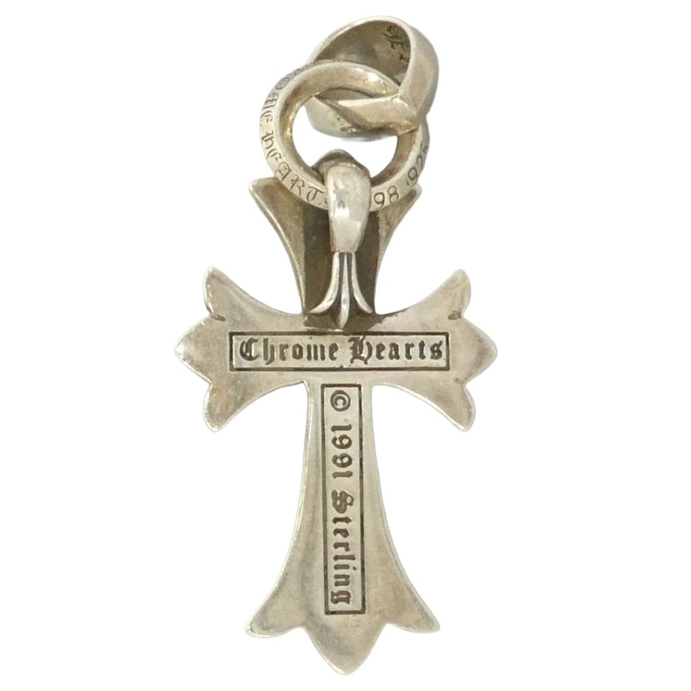 CHROME HEARTS クロムハーツ（原本無） CH CRS SML W BALE スモールCHクロス Wベイル ペンダントトップ シルバー系【中古】 CHROME HEARTS クロムハーツ（原本無） CH CRS SML W BALE スモールCH