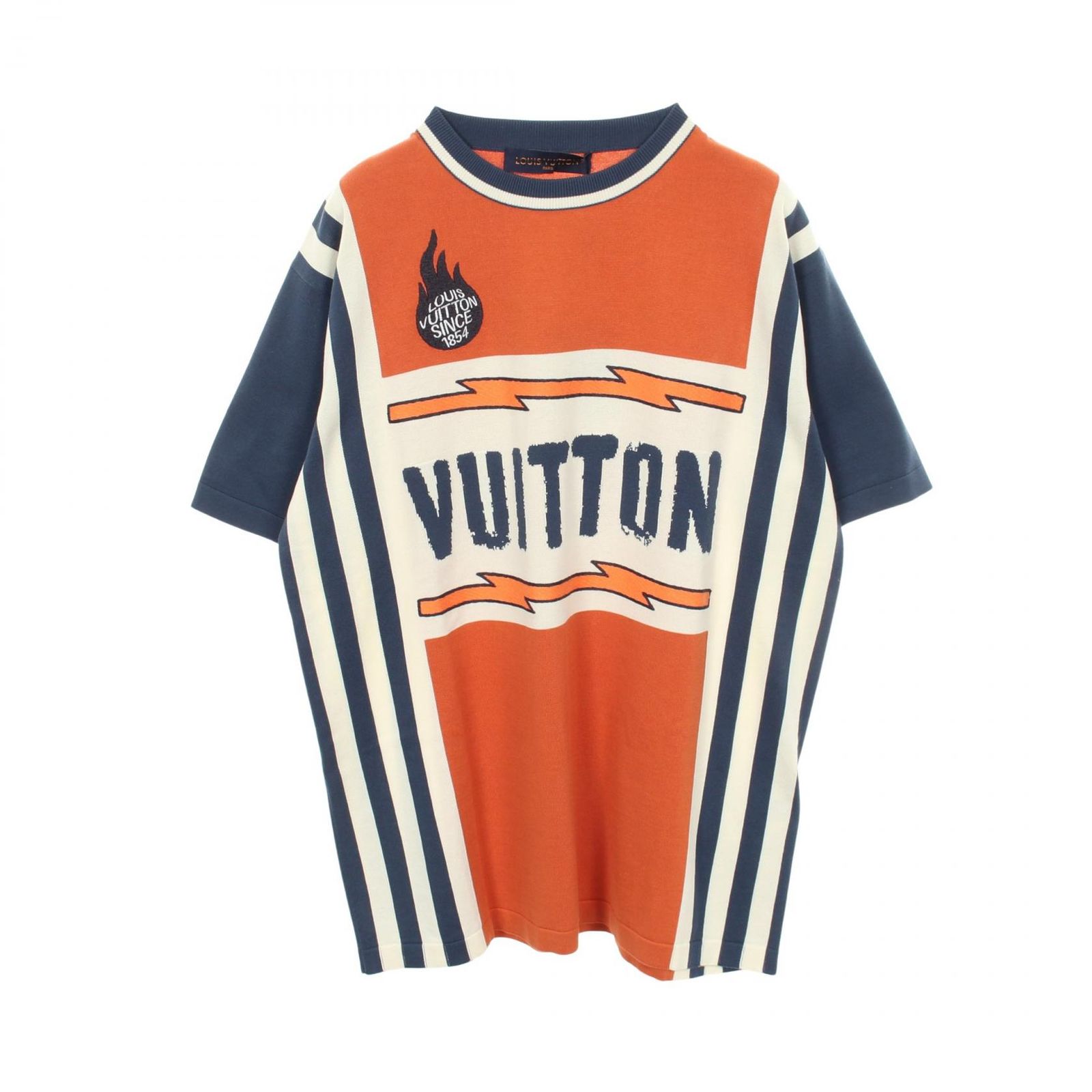 ルイ・ヴィトン LOUIS VUITTON ニット ロゴ 半袖 RM241M DFV HON21W コットン セーター メンズ 未使用