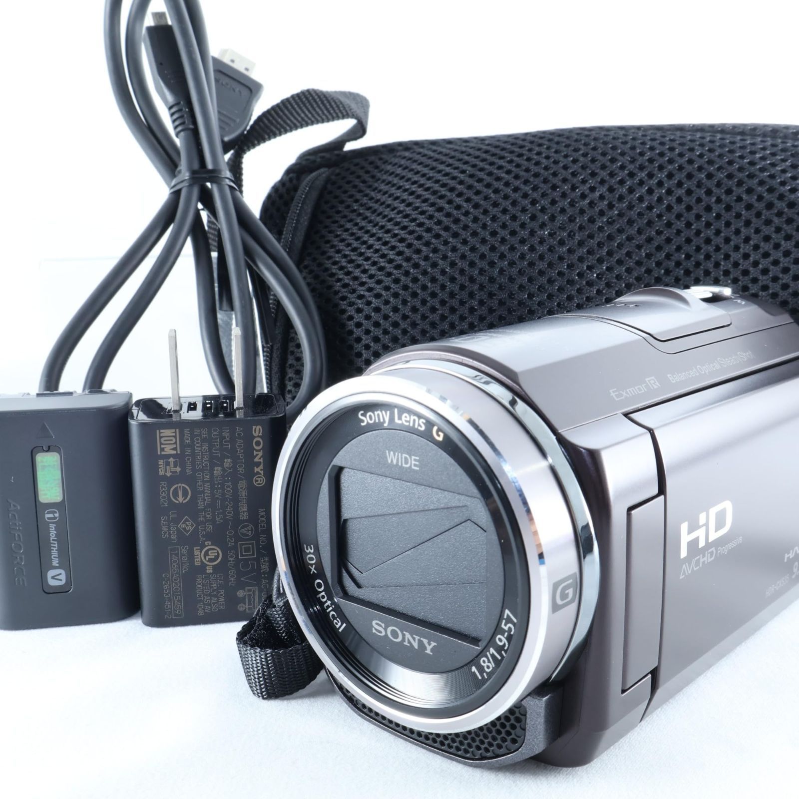 良品】SONY ビデオカメラ Handycam CX535 内蔵メモリ32GB ボルドー