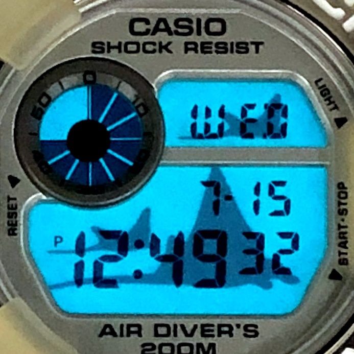 G-SHOCK ジーショック DW-8201WC-7T FROGMAN WCCS フロッグマン スケルトン チタンケース 白ロゴ マンタEL 1998年6月発売 G-SHOCK ジーショック DW-8201WC-7T FROGMAN WCCS フロッグマン