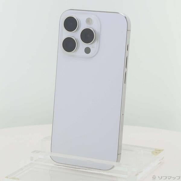 ソフマップ 〔中古品〕 iPhone15 Pro 128GB ホワイトチタニウム MTU83J／A SIMフリー【198】