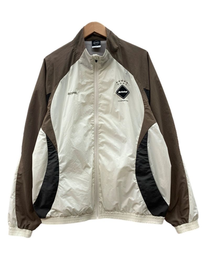 エフシーレアルブリストル F.C.Real Bristol WARM-UP JACKET ウォームアップ ジャケット ジップアップ トラック ジャージ 裏メッシュ 白 FCRB-252012 ジャケット ロゴ ホワイト Lサイズ 104MT-3479
