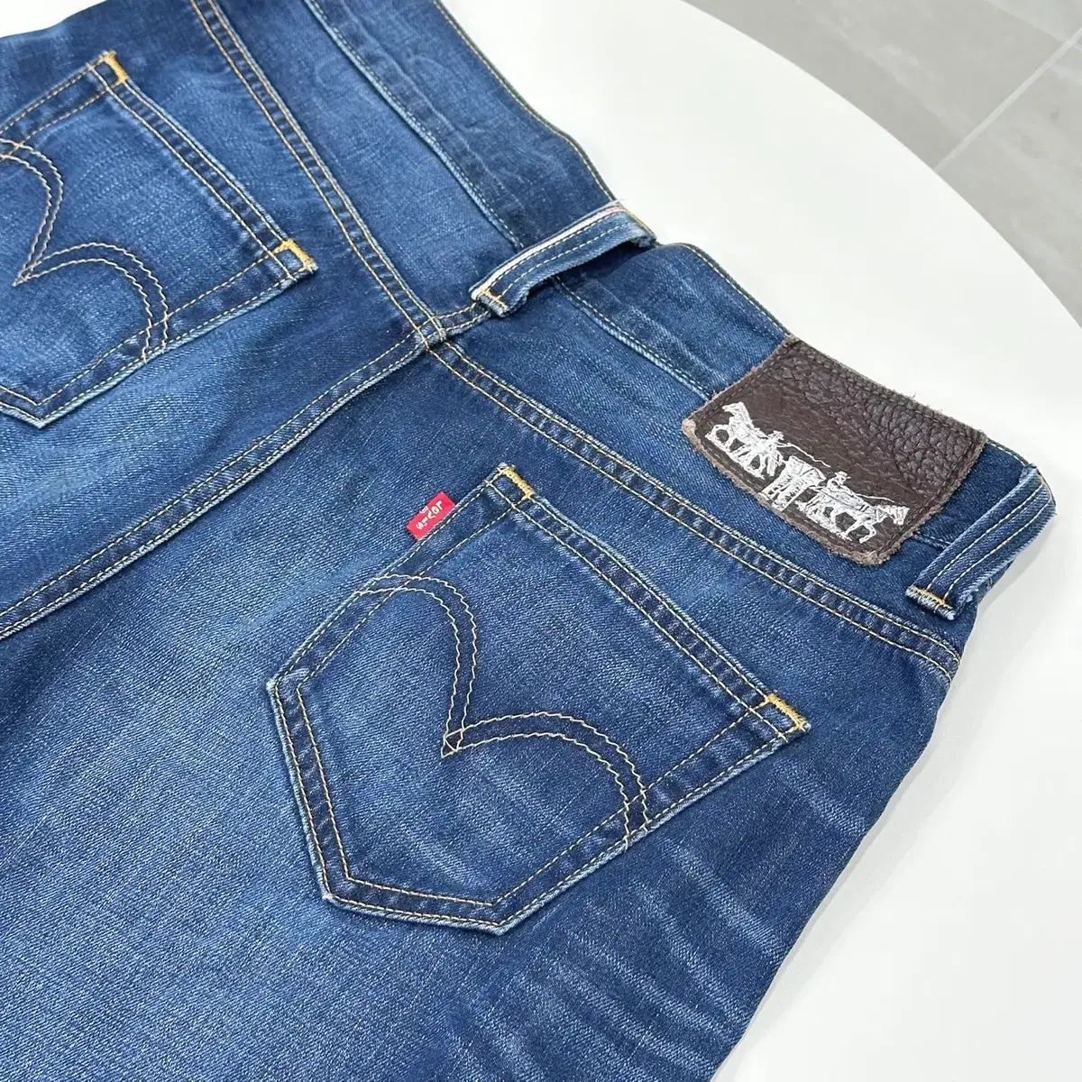 リーバイスプレミアム インディゴデニムパンツ デニム W34 L34