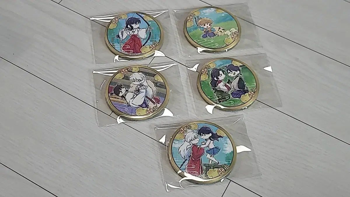 犬夜叉 グラフアート 缶バッジ 5種